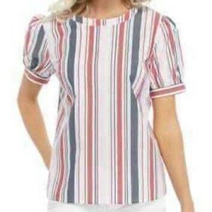 Kim Rogers Womens Yarn Dyed Striped Blouse